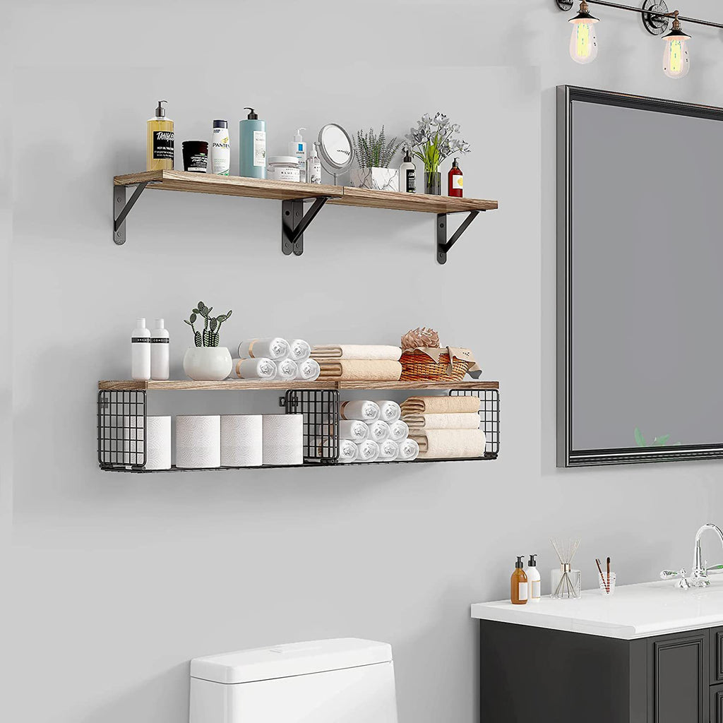 Stilrena vägghyllor - 4pack