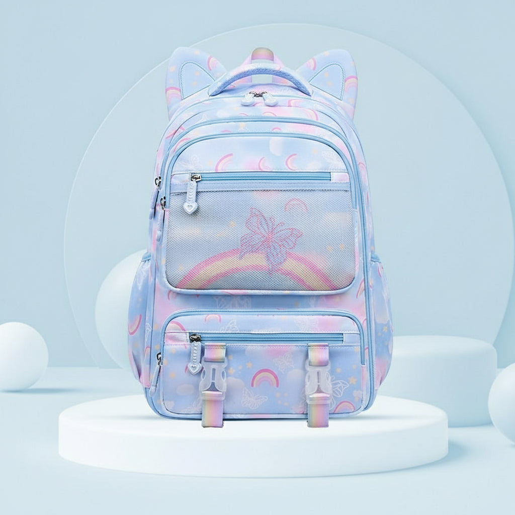 Ergonomisk skolväska - lätt, rymlig & slitstark