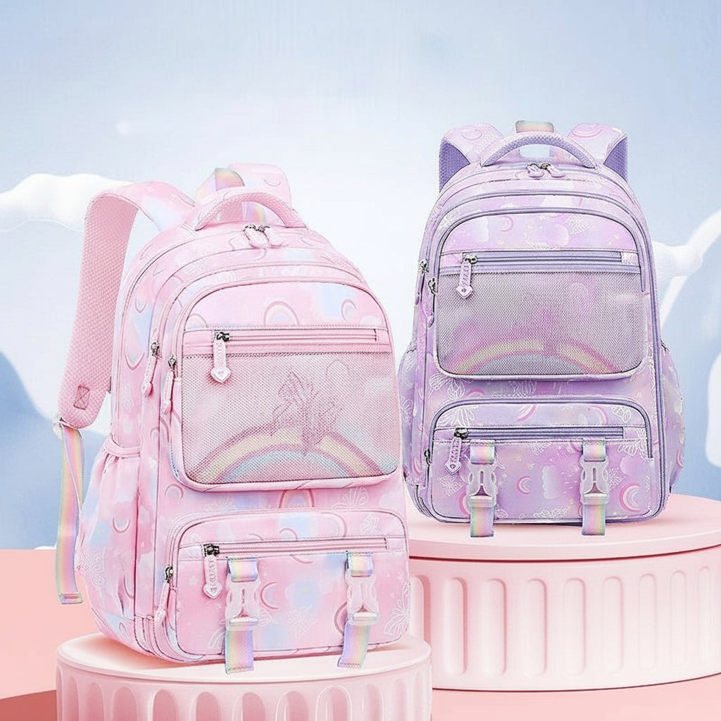 Ergonomisk skolväska - lätt, rymlig & slitstark