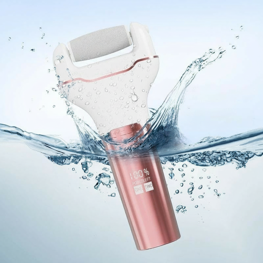 Elektrisk fotfil med 3 sliphuvuden - USB- laddning