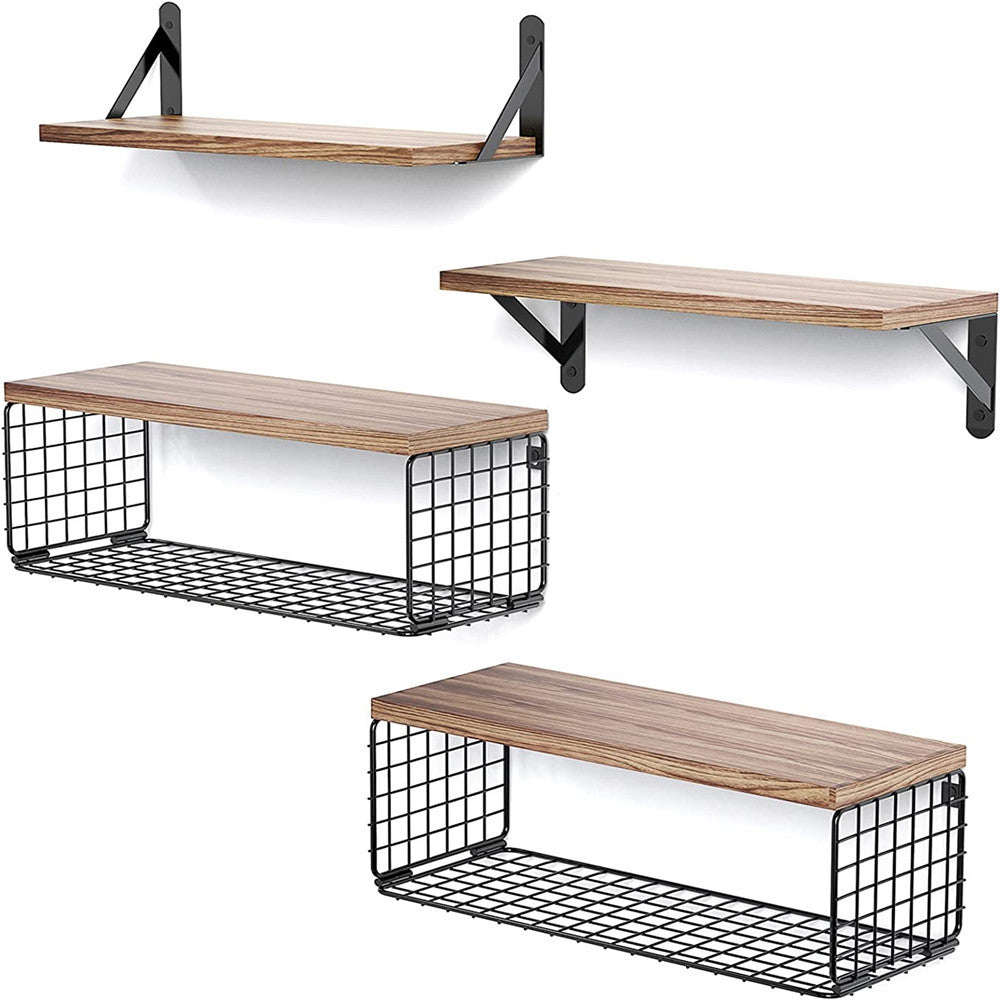 Stilrena vägghyllor - 4pack